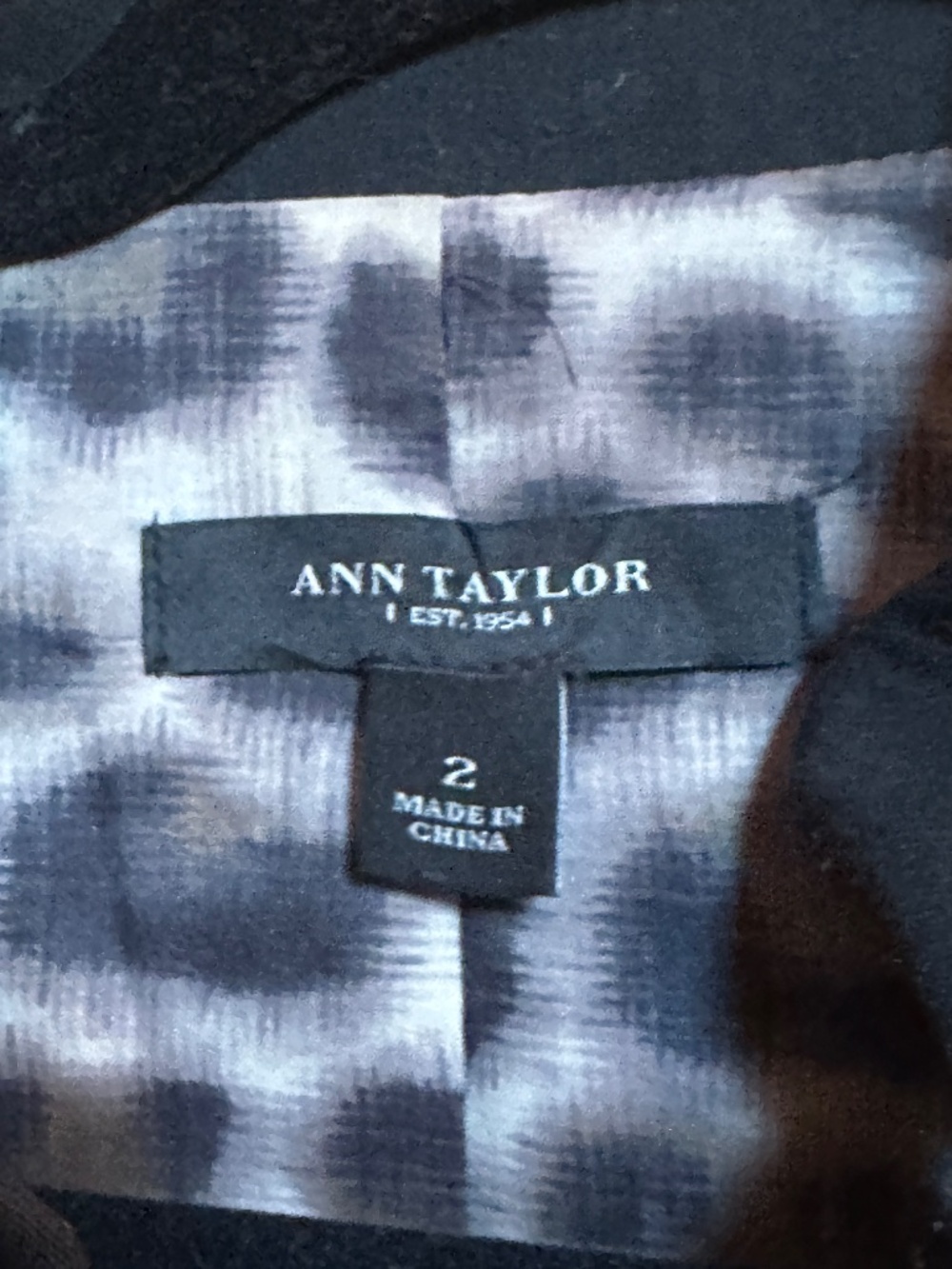 Ann Taylor Black Blazer/Coat - Picture 3 of 3